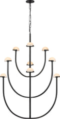 Pedra X-Large Three-Tier Chandelier | Bronze | Alabaster