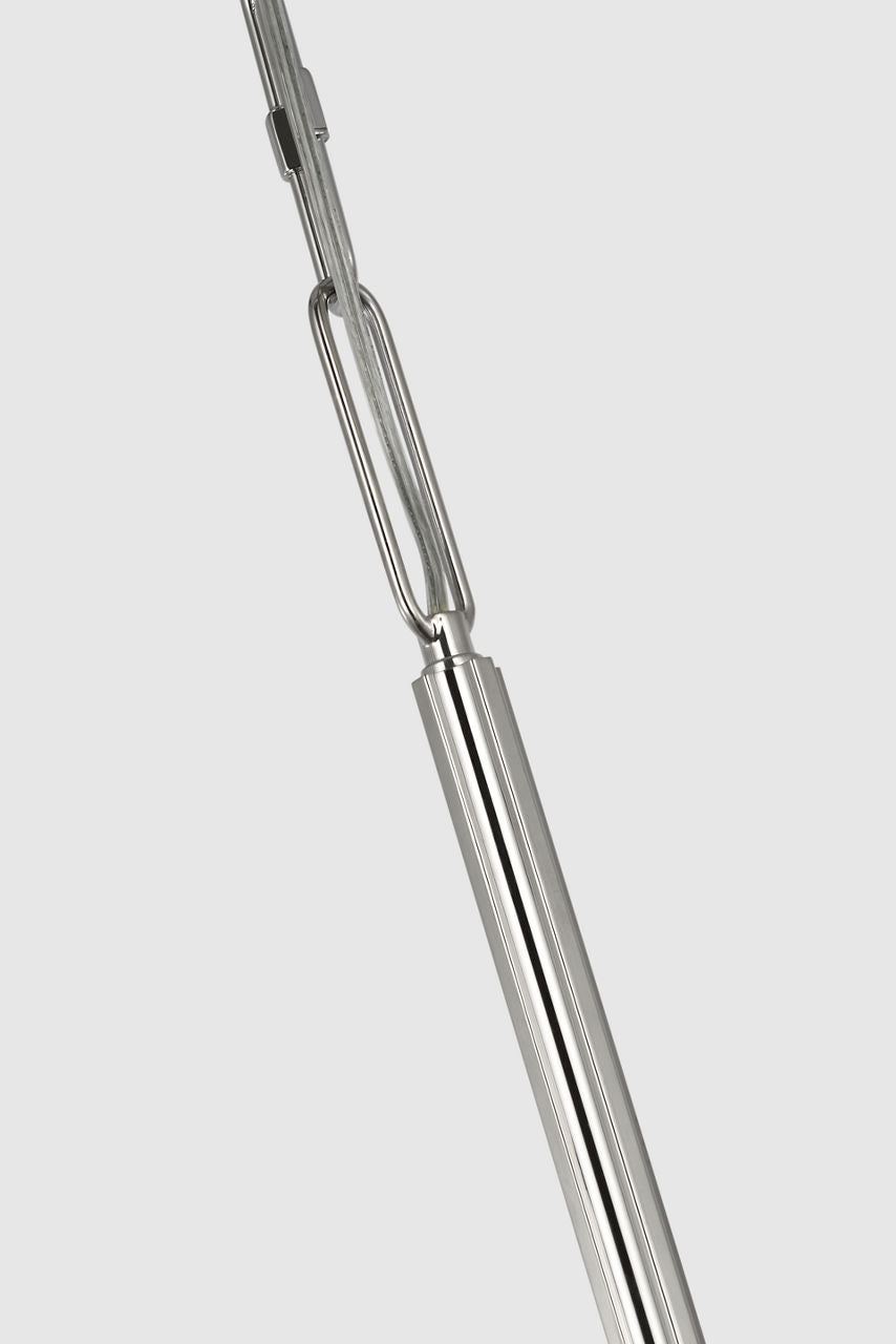 Pedra Three Tier Shallow Chandelier | Polished Nickel | Alabaster