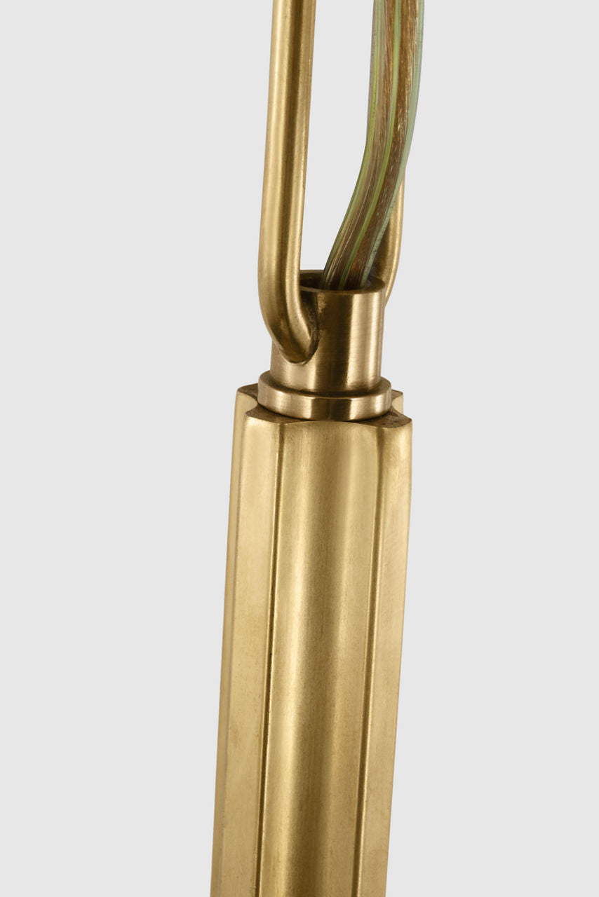 Pedra 56" Linear Chandelier | Antique-Burnished Brass | Alabaster