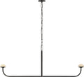 Pedra 56" Linear Chandelier | Bronze | Alabaster