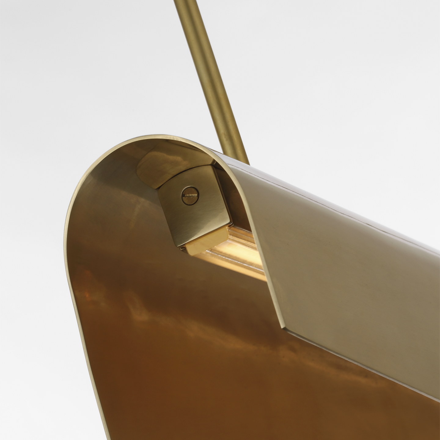 Piel 48" Linear Pendant | Antique-Burnished Brass
