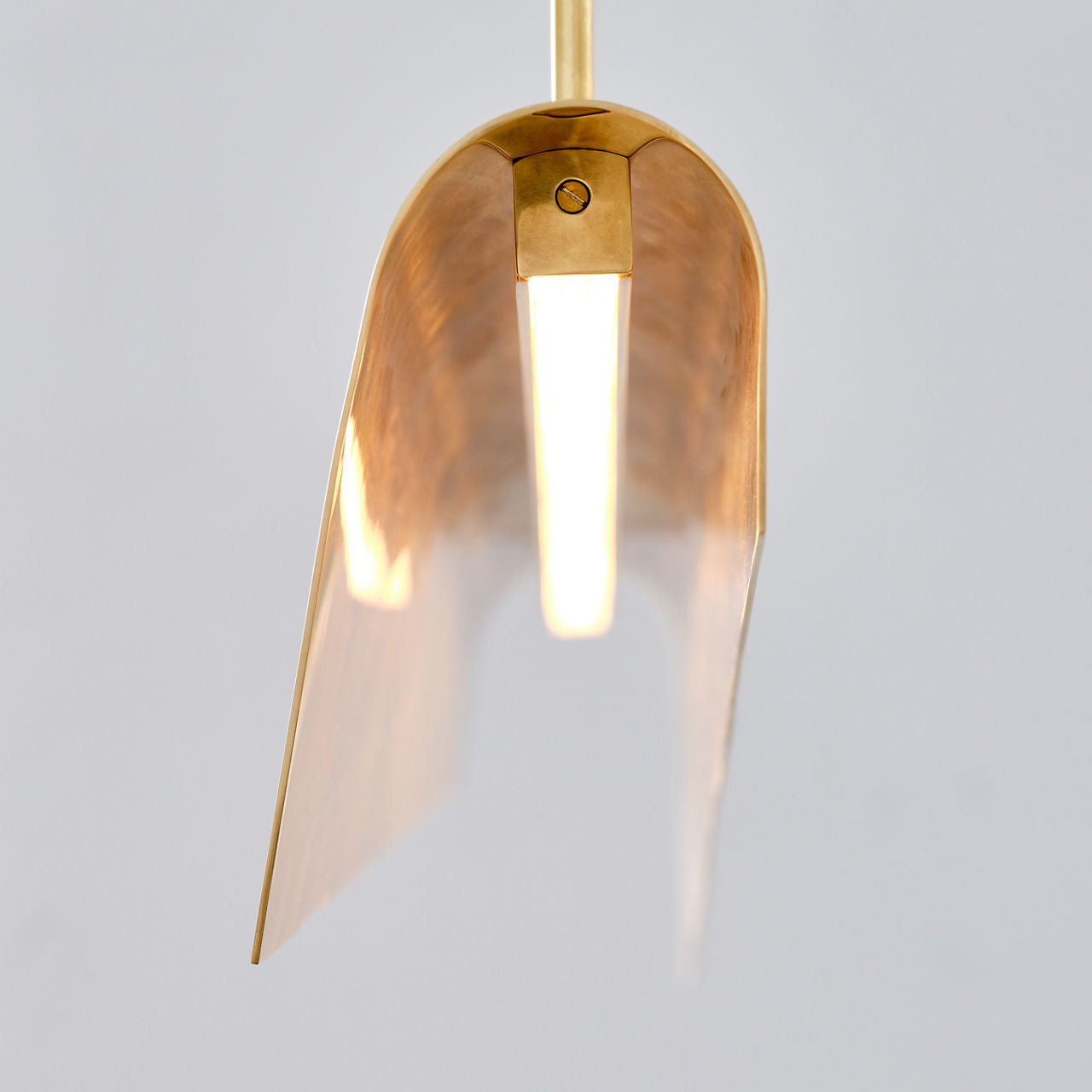 Piel 48" Linear Pendant | Antique-Burnished Brass
