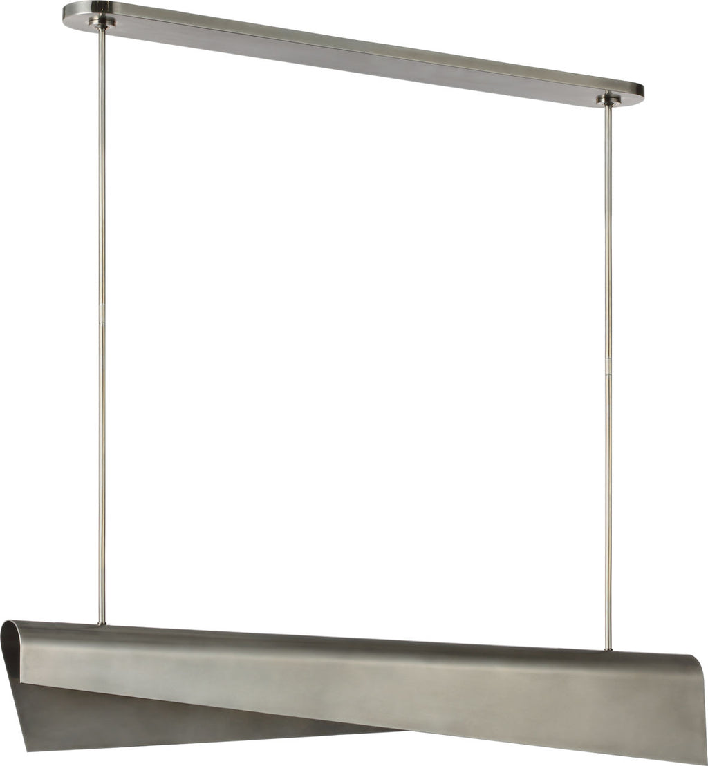 Piel 48" Linear Pendant | Pewter