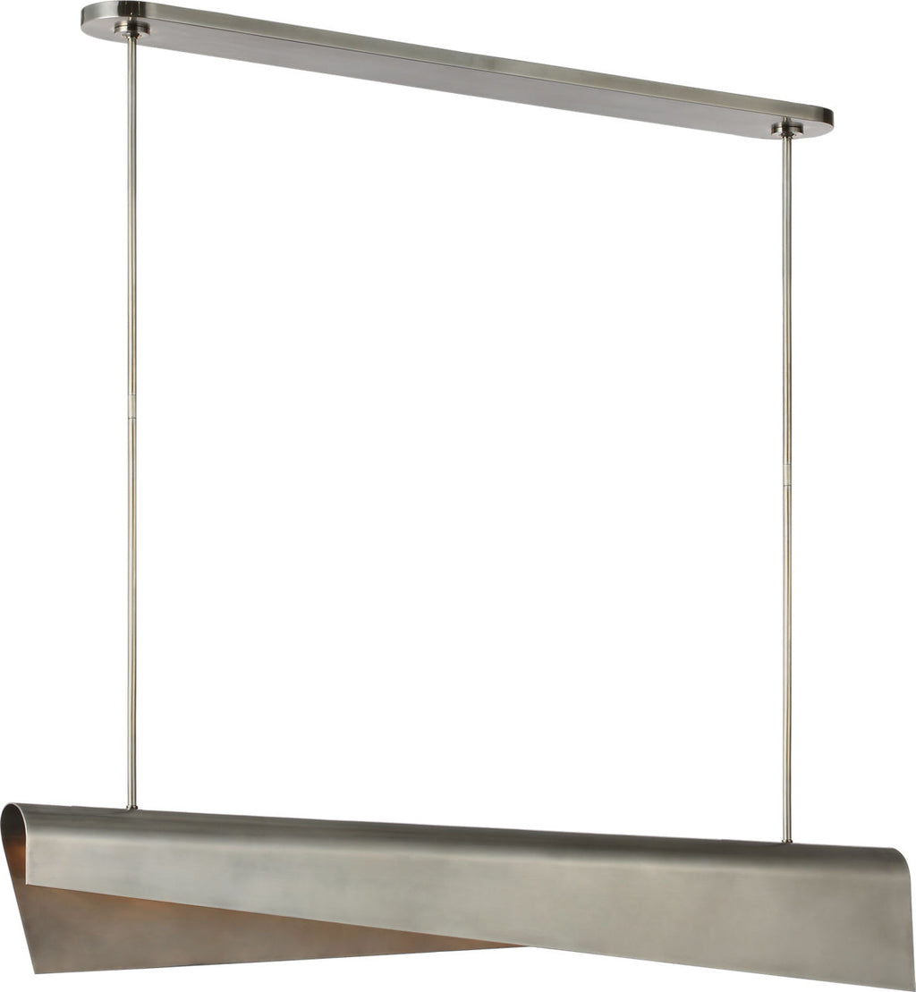 Piel 48" Linear Pendant | Pewter
