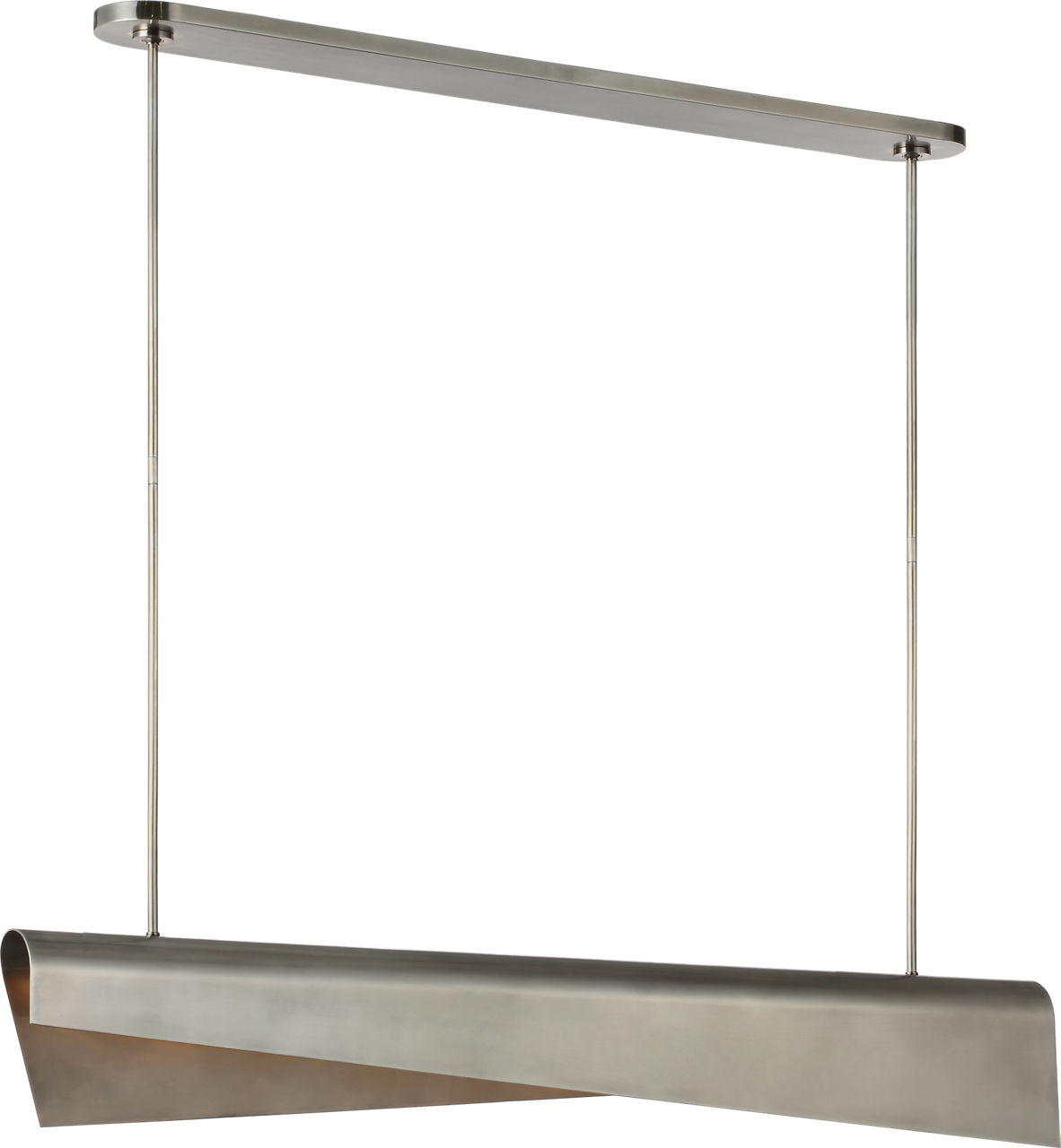 Piel 48" Linear Pendant | Pewter