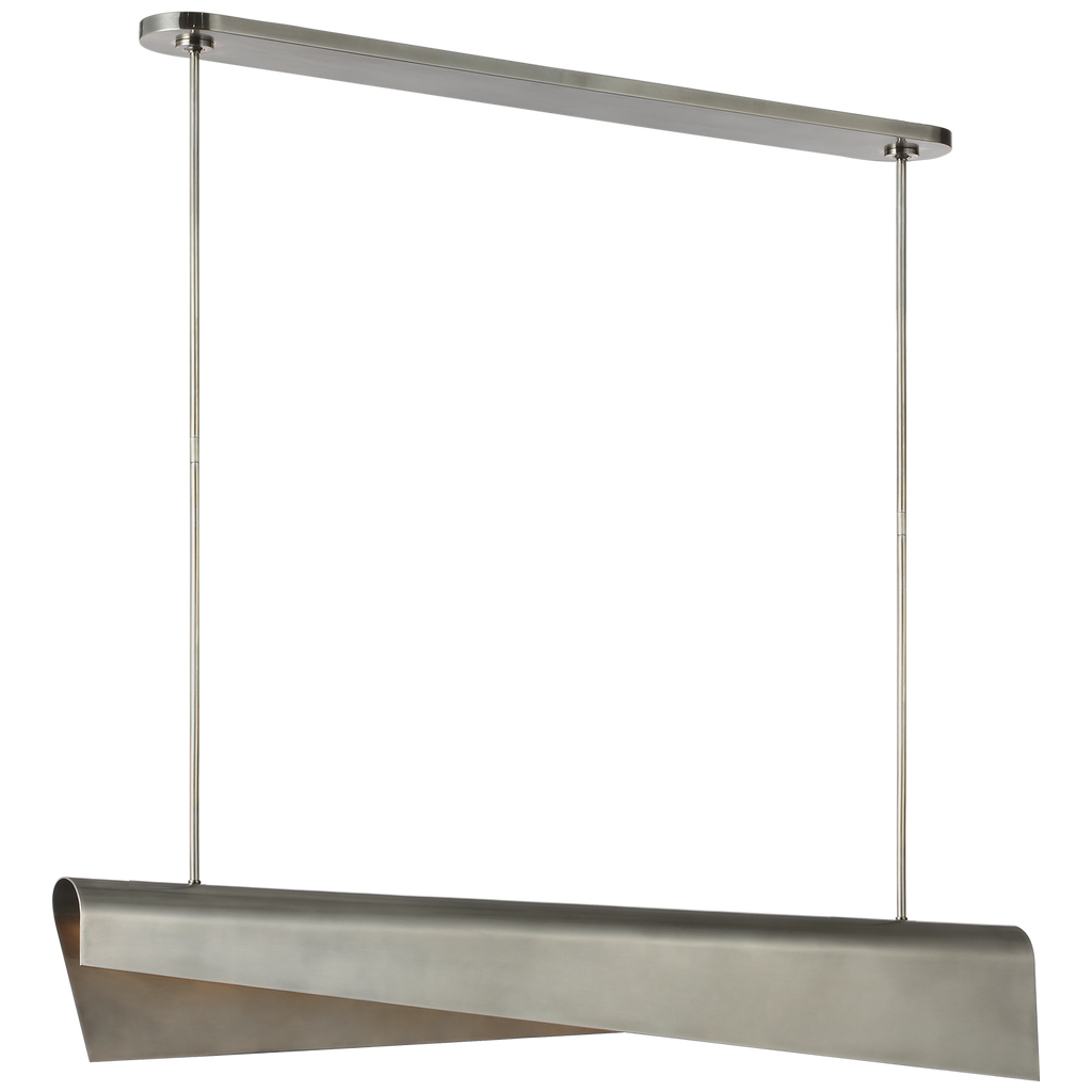 Piel 48" Linear Pendant | Pewter