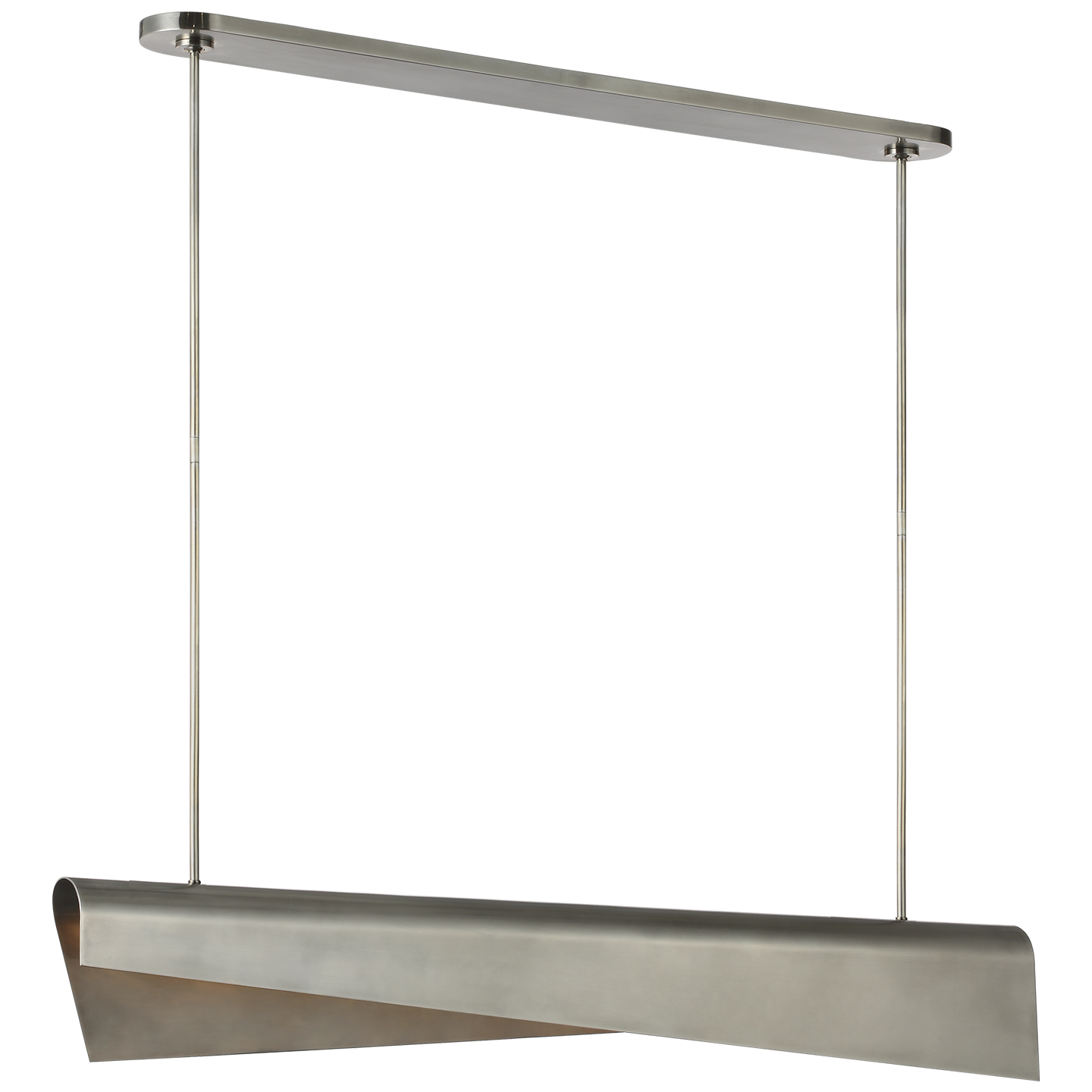 Piel 48" Linear Pendant | Pewter