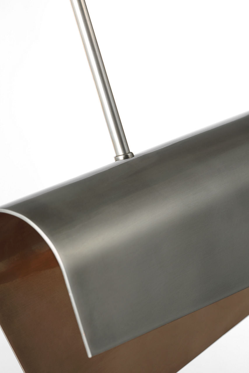 Piel 48" Linear Pendant | Pewter