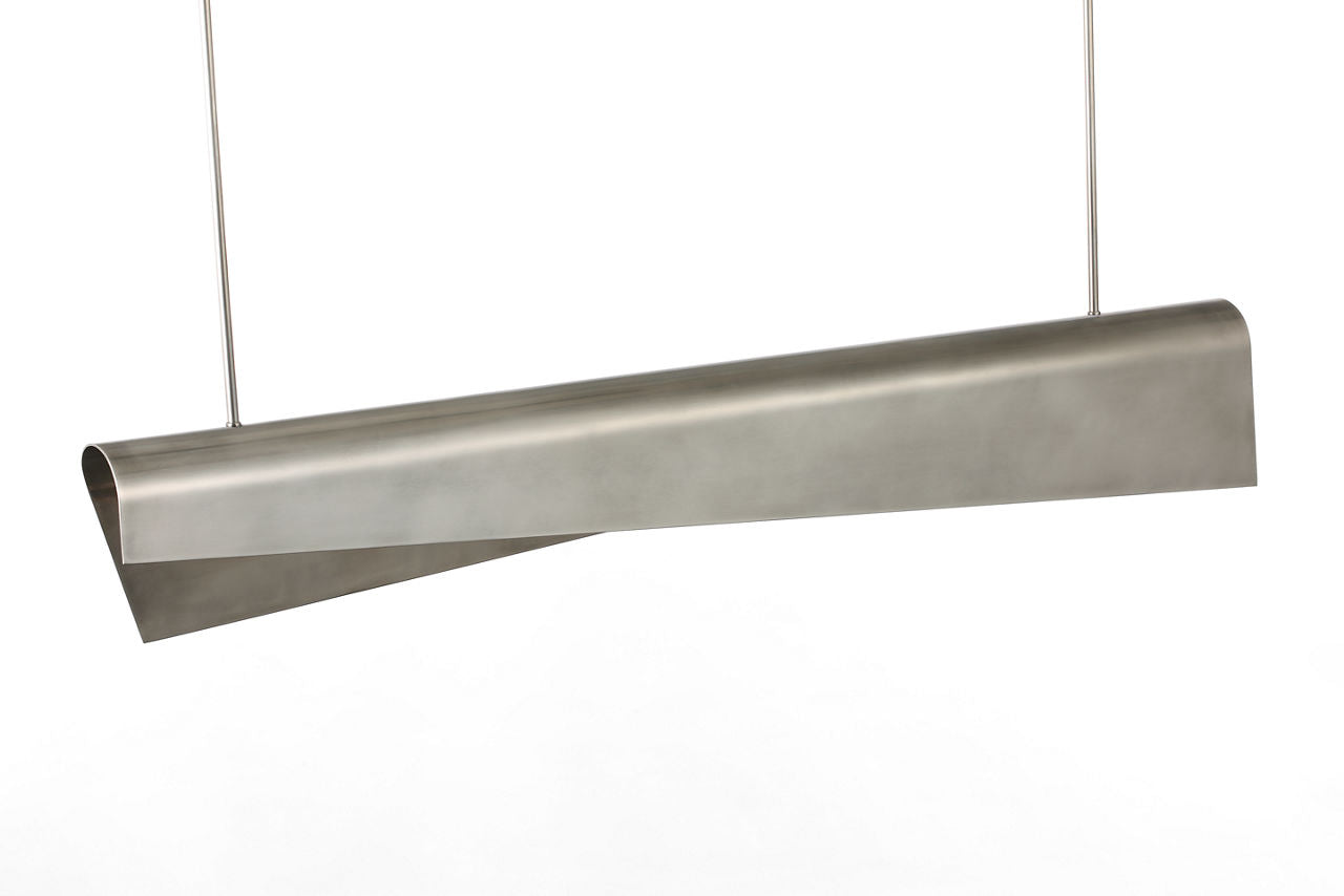 Piel 48" Linear Pendant | Pewter