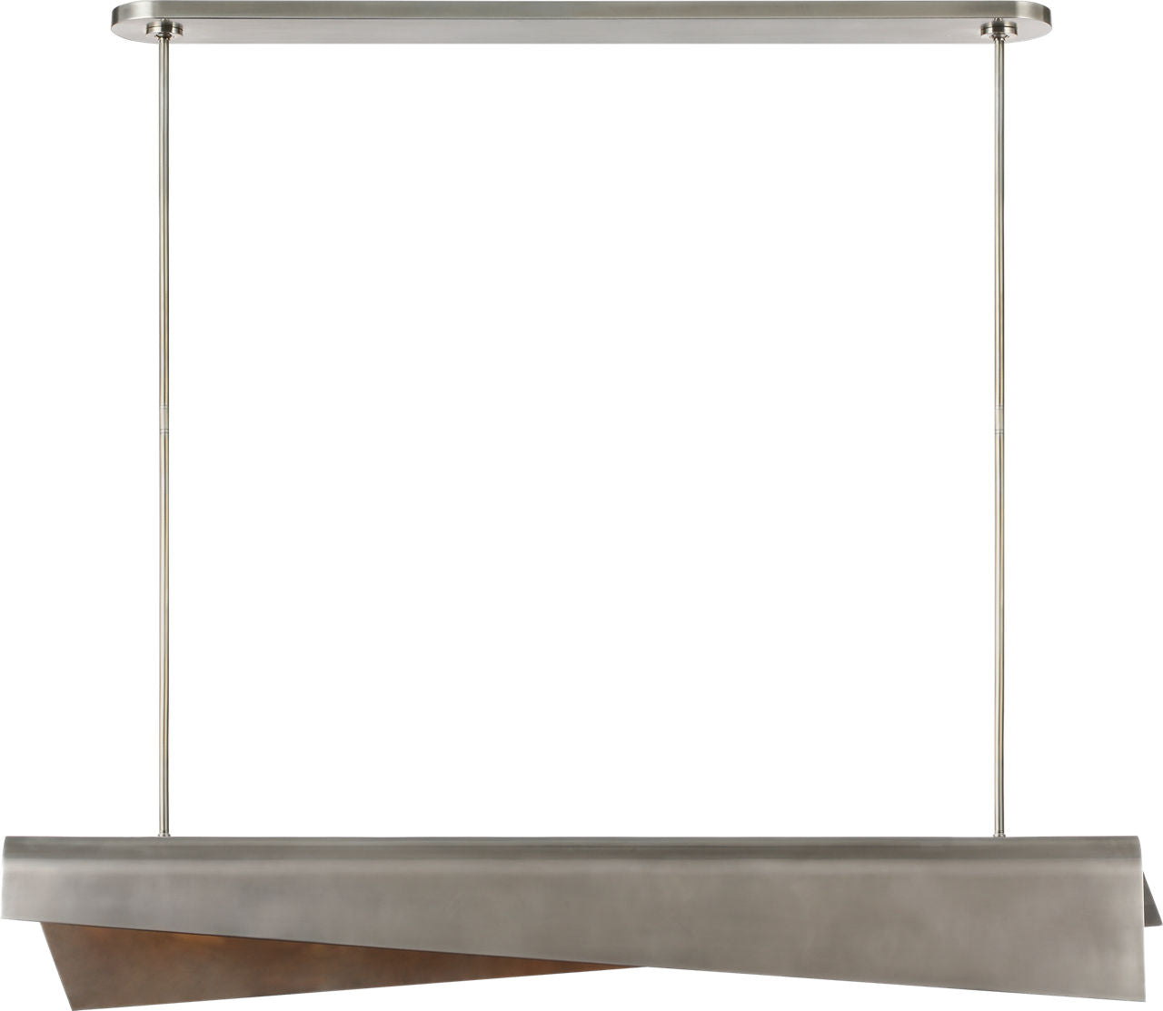 Piel 48" Linear Pendant | Pewter