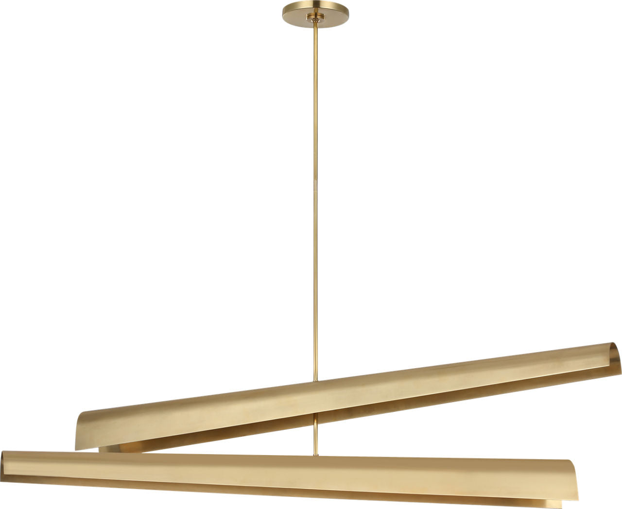 Piel 52" Multi-Positional Chandelier | Antique-Burnished Brass