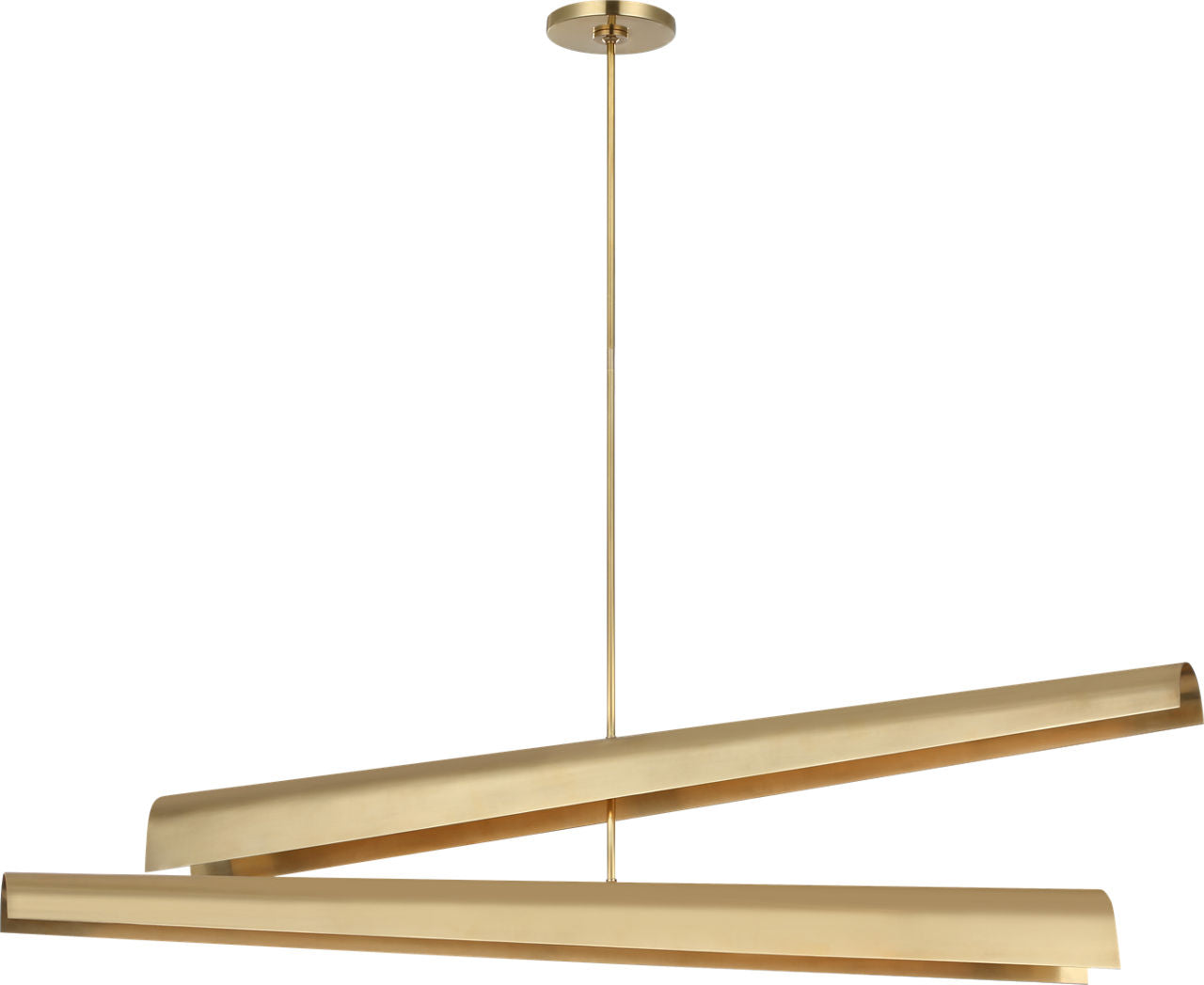 Piel 52" Multi-Positional Chandelier | Antique-Burnished Brass