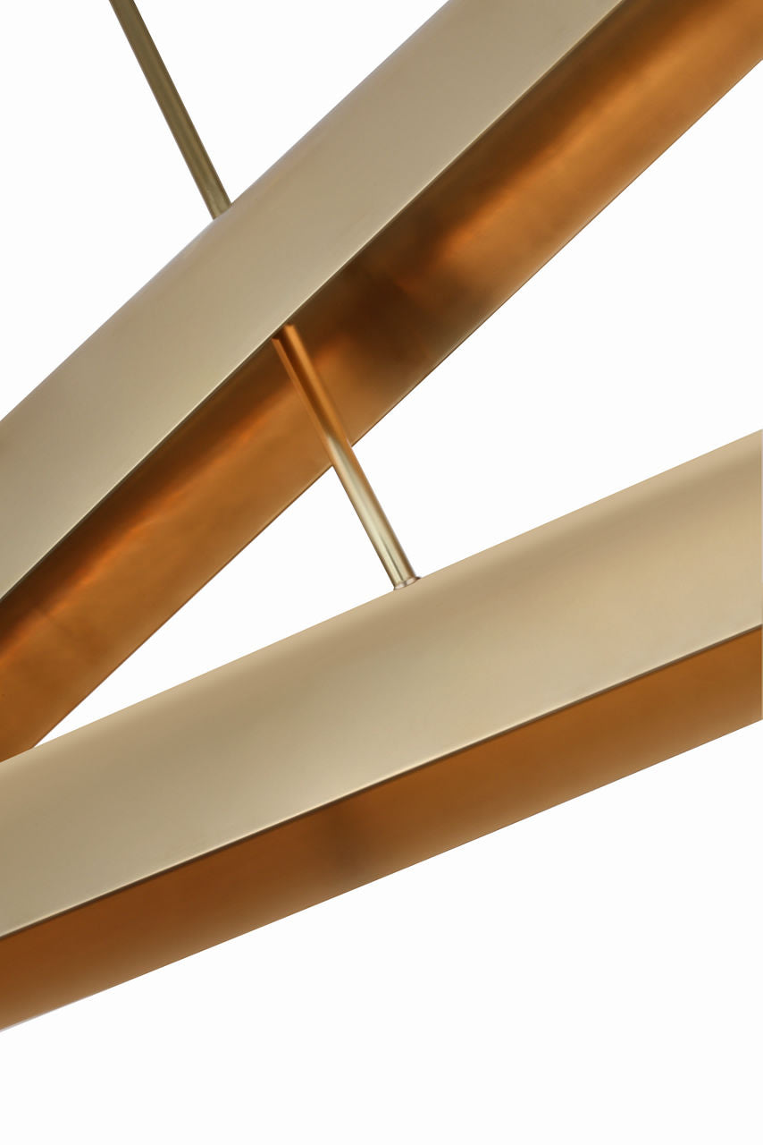 Piel 52" Multi-Positional Chandelier | Antique-Burnished Brass