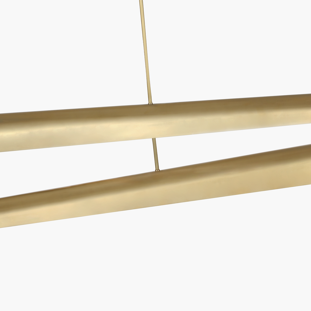 Piel 52" Multi-Positional Chandelier | Antique-Burnished Brass