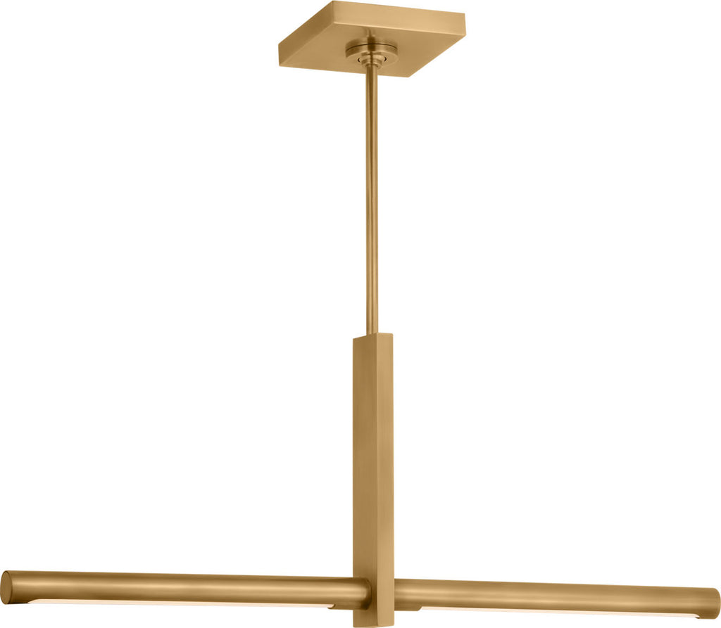 Axis 24" Linear Pendant | Antique-Burnished Brass