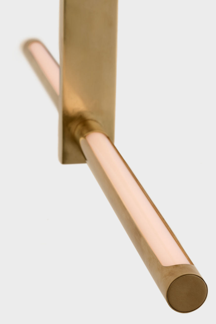 Axis 24" Linear Pendant | Antique-Burnished Brass