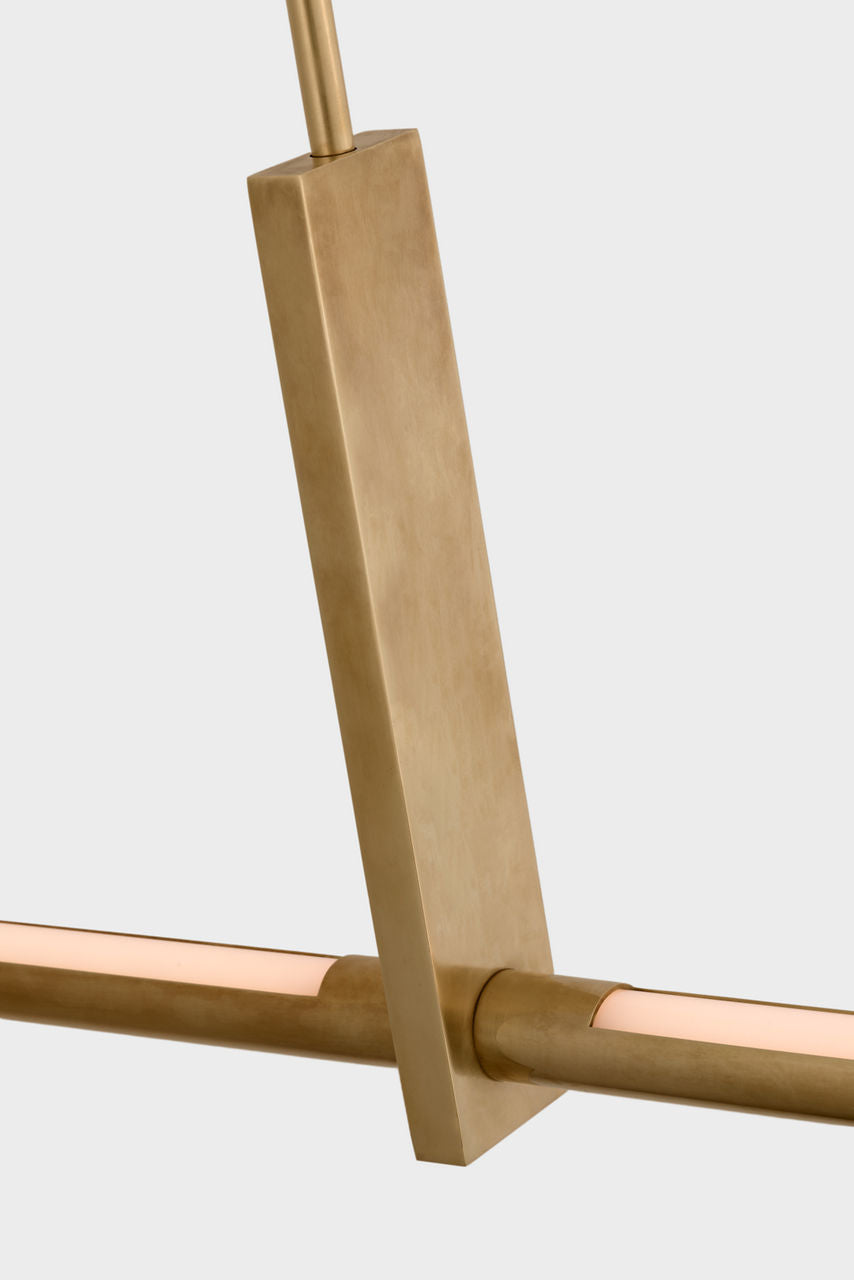 Axis 24" Linear Pendant | Antique-Burnished Brass