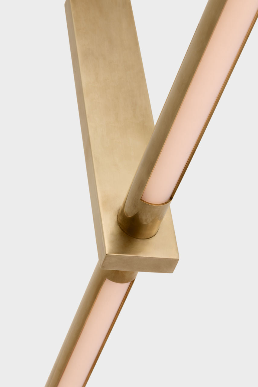 Axis 24" Linear Pendant | Antique-Burnished Brass