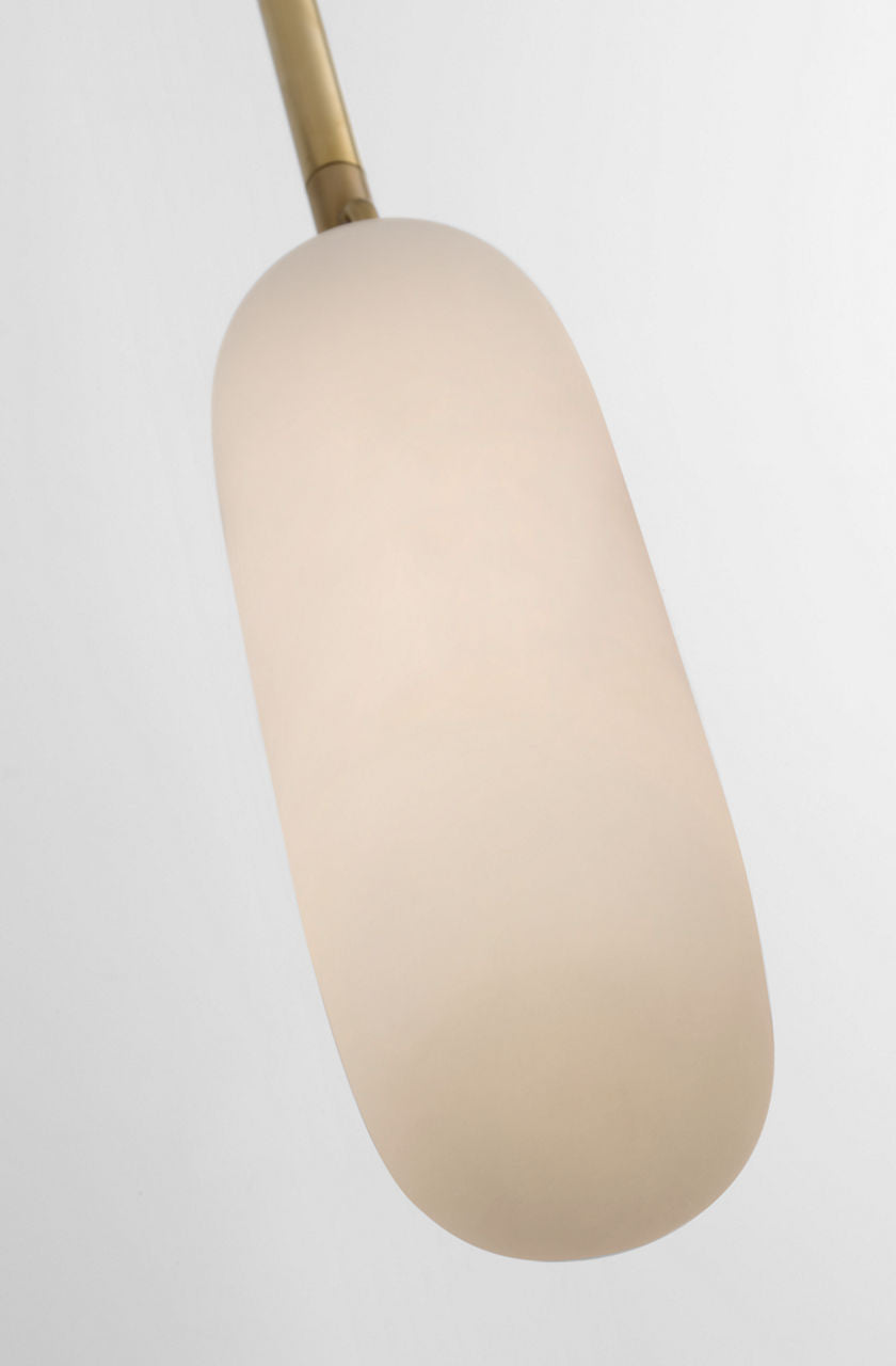 Formosa 11" Single Pendant | Antique-Burnished Brass | Alabaster