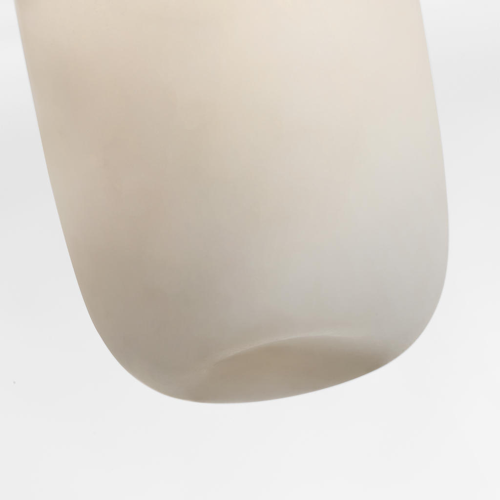 Formosa 11" Single Pendant | Antique-Burnished Brass | Alabaster