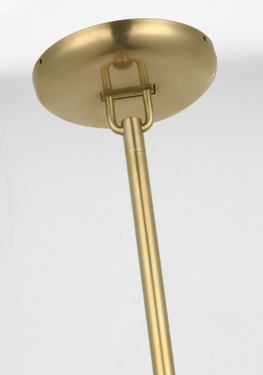 Formosa 11" Single Pendant | Antique-Burnished Brass | Alabaster