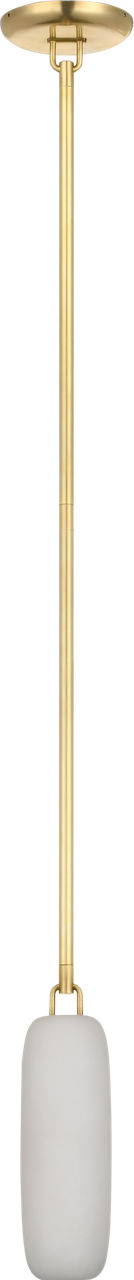 Formosa 11" Single Pendant | Antique-Burnished Brass | Alabaster