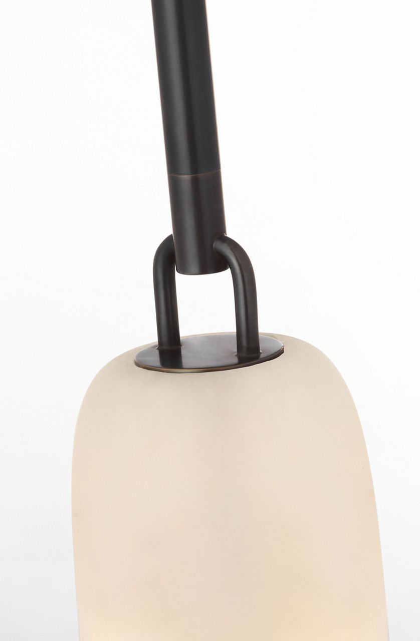 Formosa 11" Single Pendant | Bronze | Alabaster