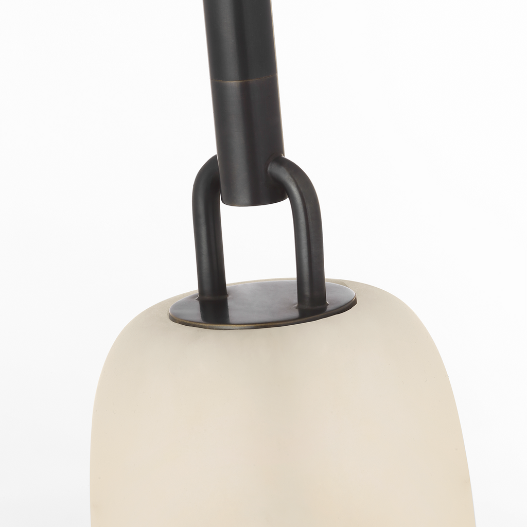 Formosa 11" Single Pendant | Bronze | Alabaster