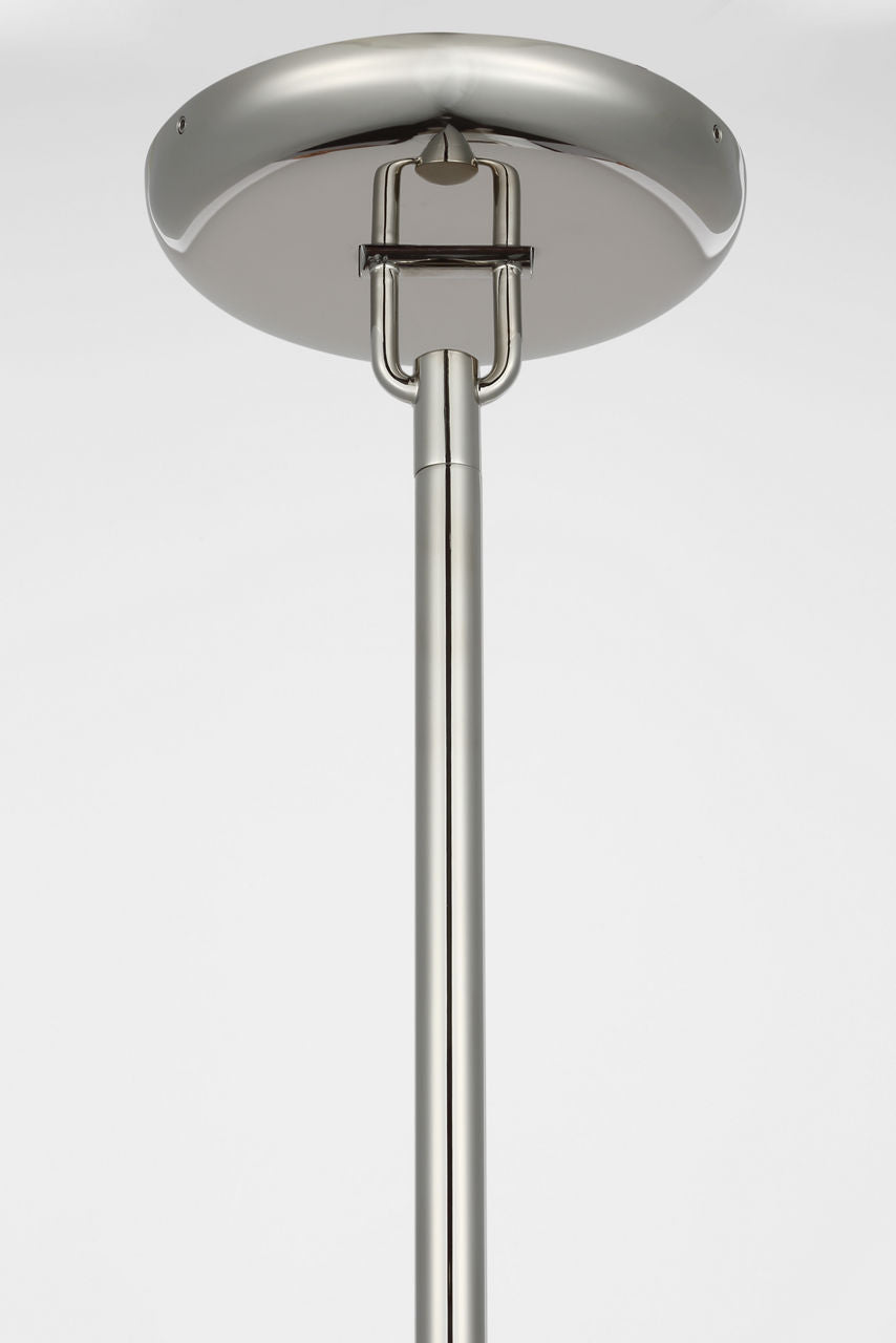 Formosa 11" Single Pendant | Polished Nickel | Alabaster