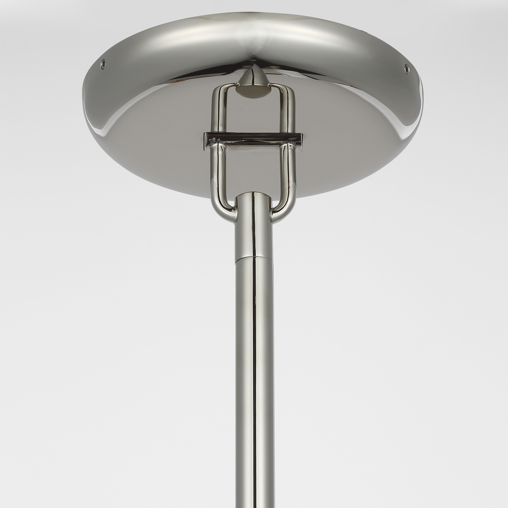 Formosa 11" Single Pendant | Polished Nickel | Alabaster