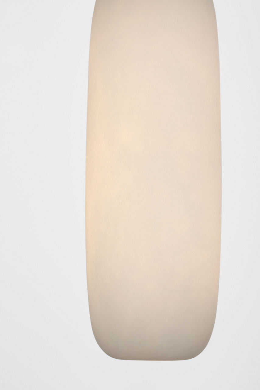 Formosa 11" Single Pendant | Polished Nickel | Alabaster