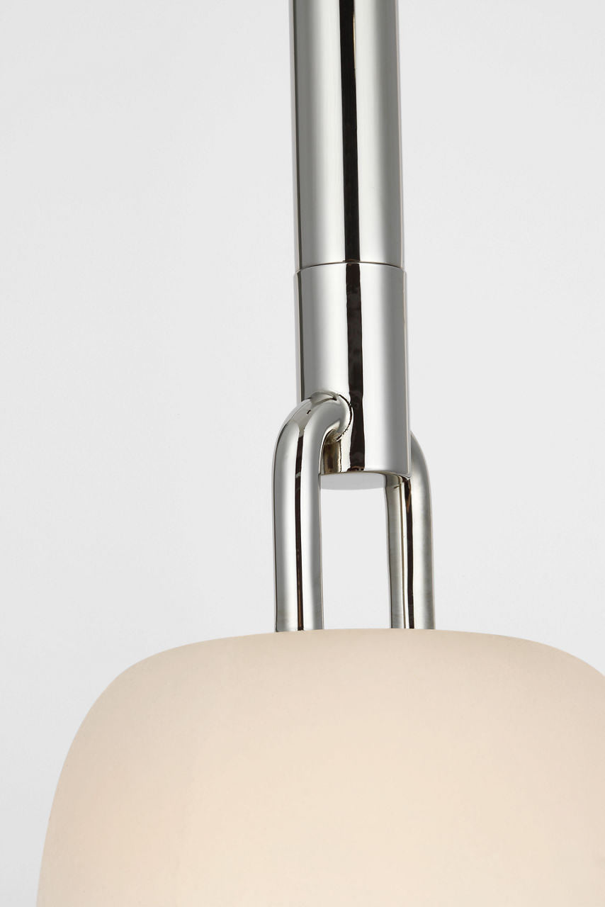 Formosa 11" Single Pendant | Polished Nickel | Alabaster