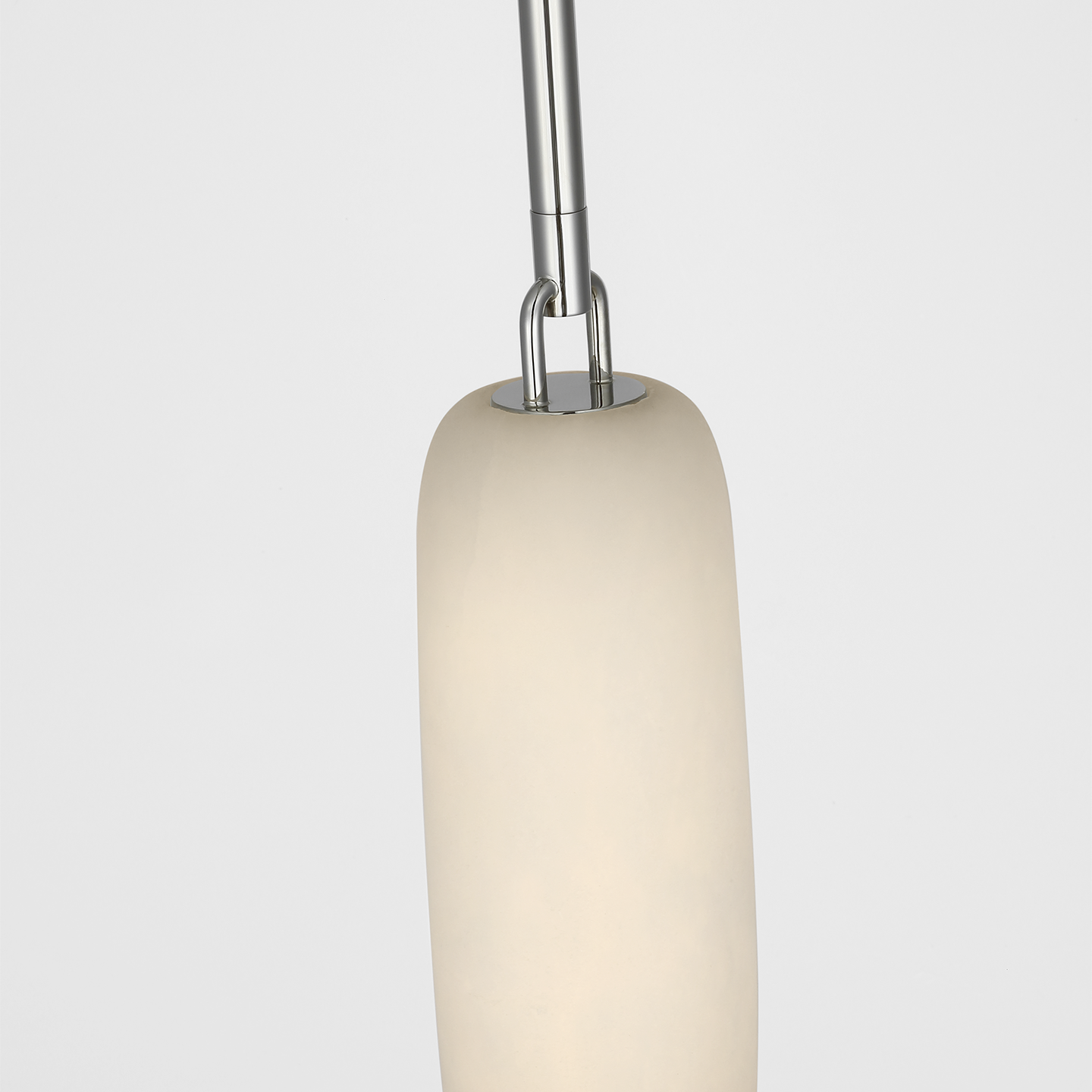 Formosa 11" Single Pendant | Polished Nickel | Alabaster
