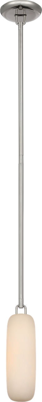 Formosa 11" Single Pendant | Polished Nickel | Alabaster