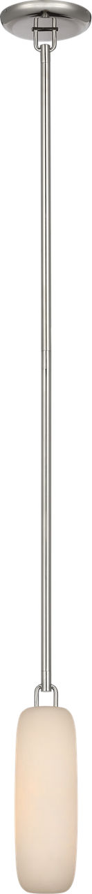 Formosa 11" Single Pendant | Polished Nickel | Alabaster