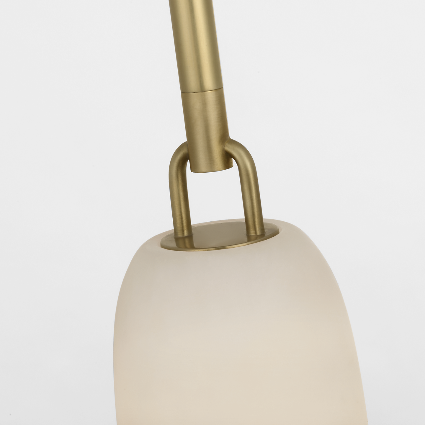 Formosa 17" Single Pendant | Antique-Burnished Brass | Alabaster