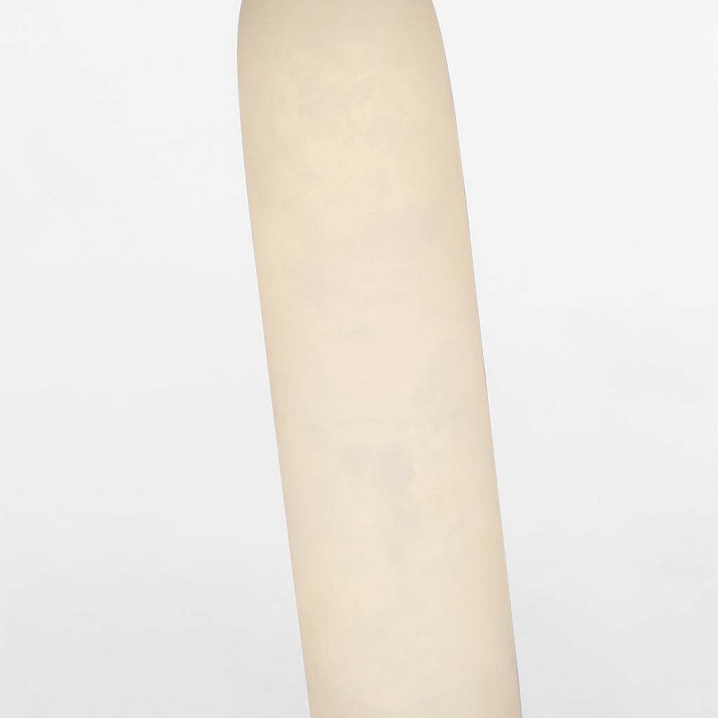 Formosa 17" Single Pendant | Antique-Burnished Brass | Alabaster