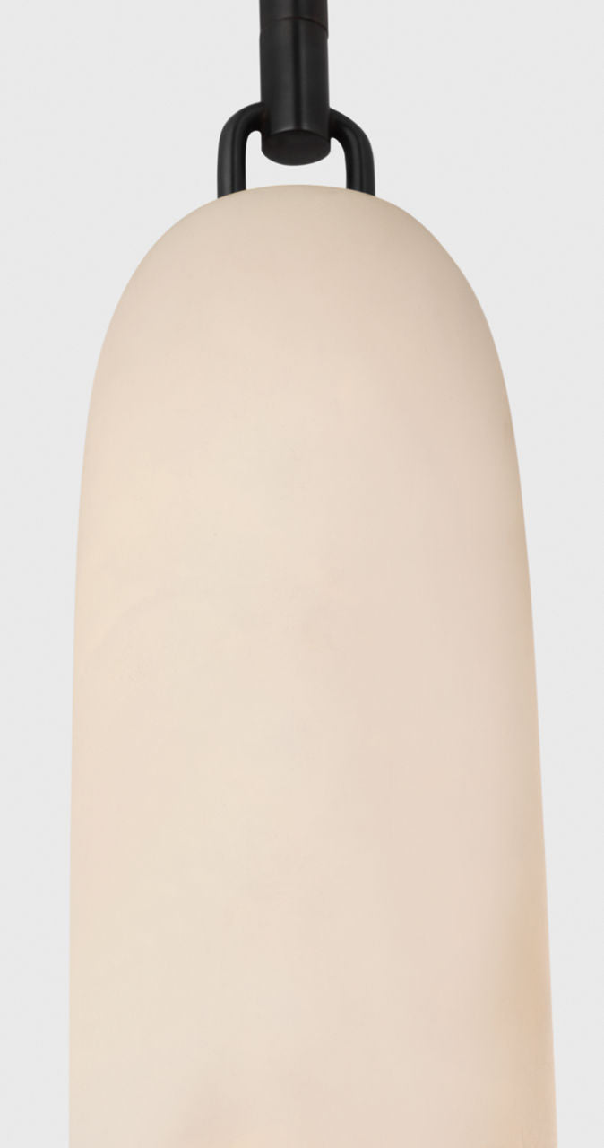 Formosa 17" Single Pendant | Bronze | Alabaster