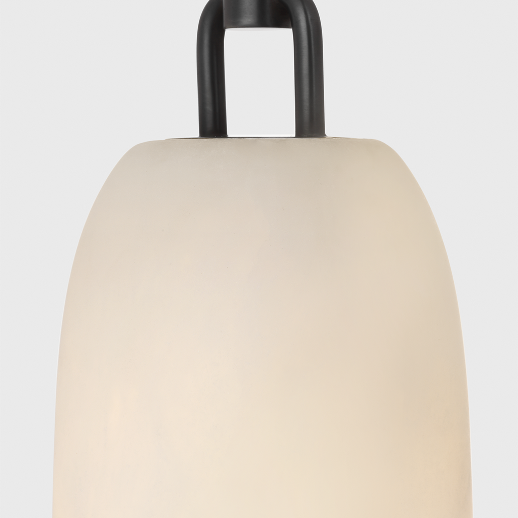 Formosa 17" Single Pendant | Bronze | Alabaster