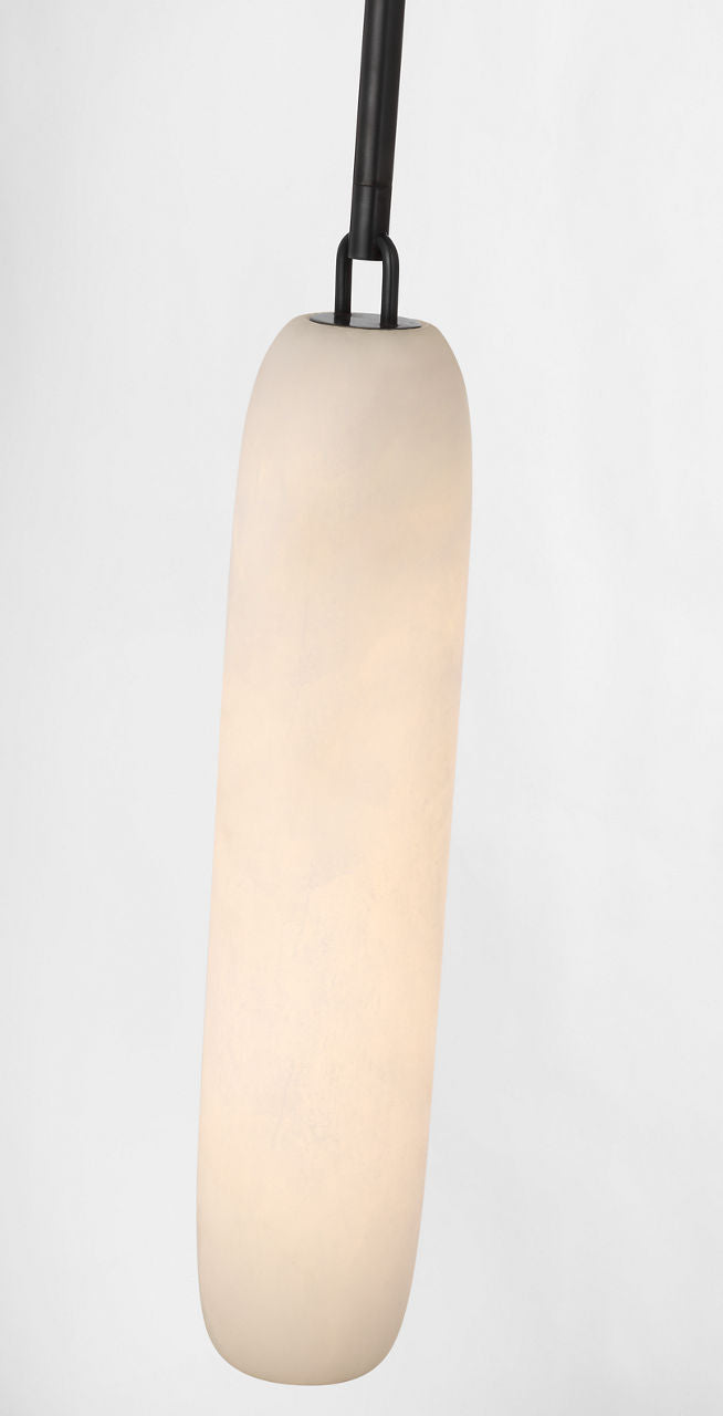 Formosa 17" Single Pendant | Bronze | Alabaster
