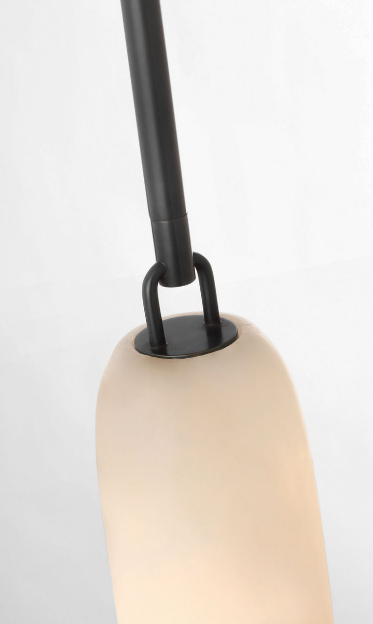 Formosa 17" Single Pendant | Bronze | Alabaster