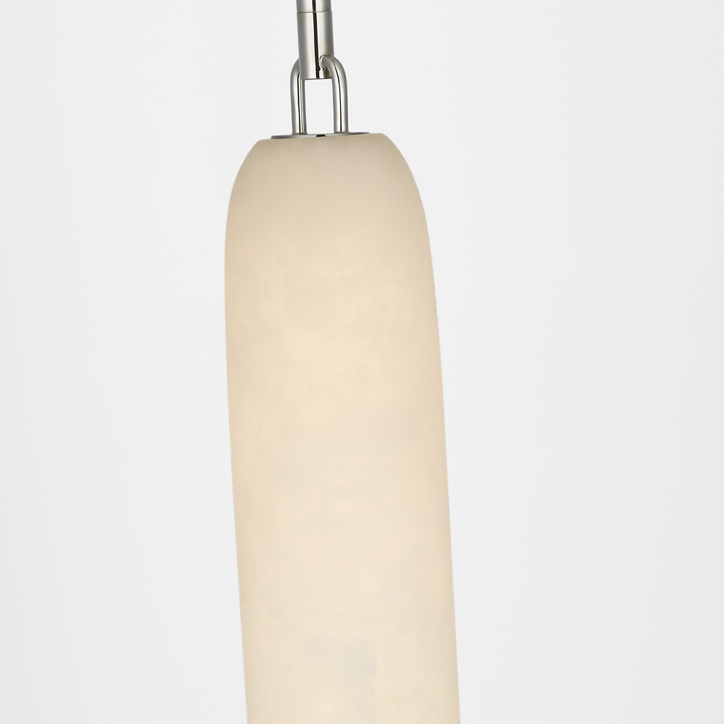 Formosa 17" Single Pendant | Polished Nickel | Alabaster