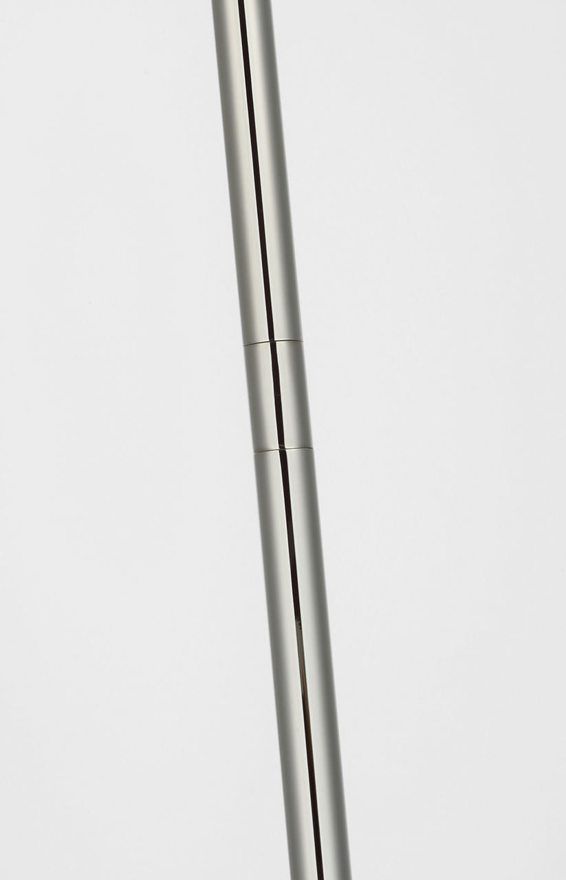 Formosa 17" Single Pendant | Polished Nickel | Alabaster