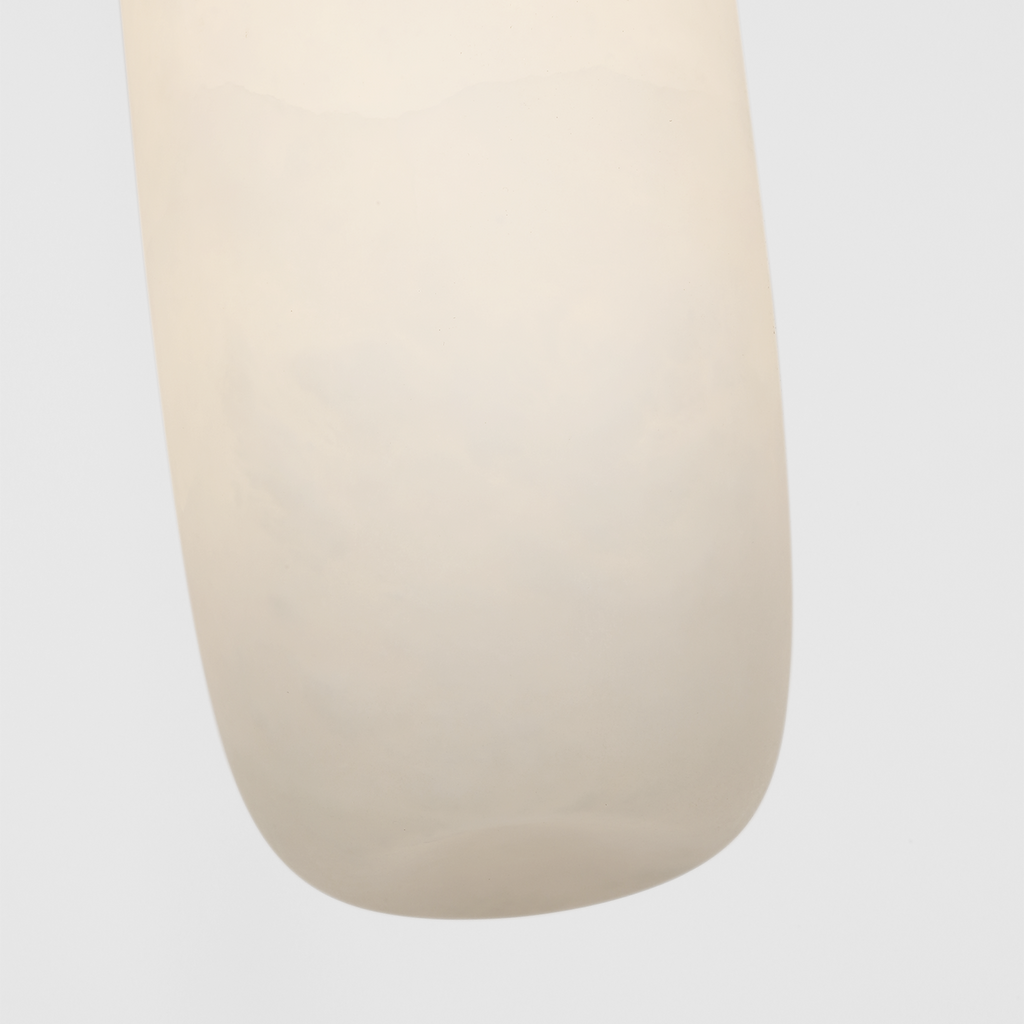 Formosa 17" Single Pendant | Polished Nickel | Alabaster