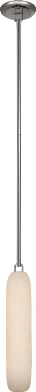 Formosa 17" Single Pendant | Polished Nickel | Alabaster