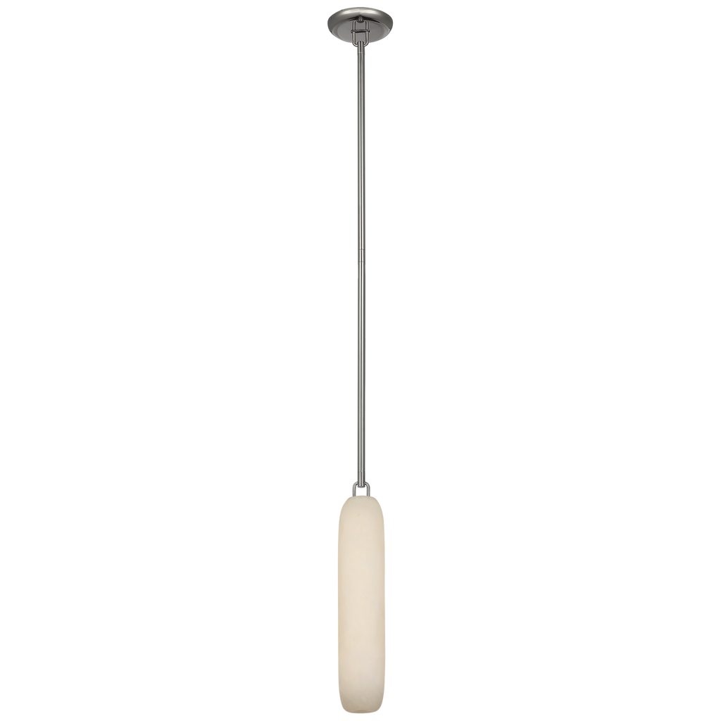 Formosa 17" Single Pendant | Polished Nickel | Alabaster
