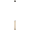 Formosa 17" Single Pendant | Polished Nickel | Alabaster