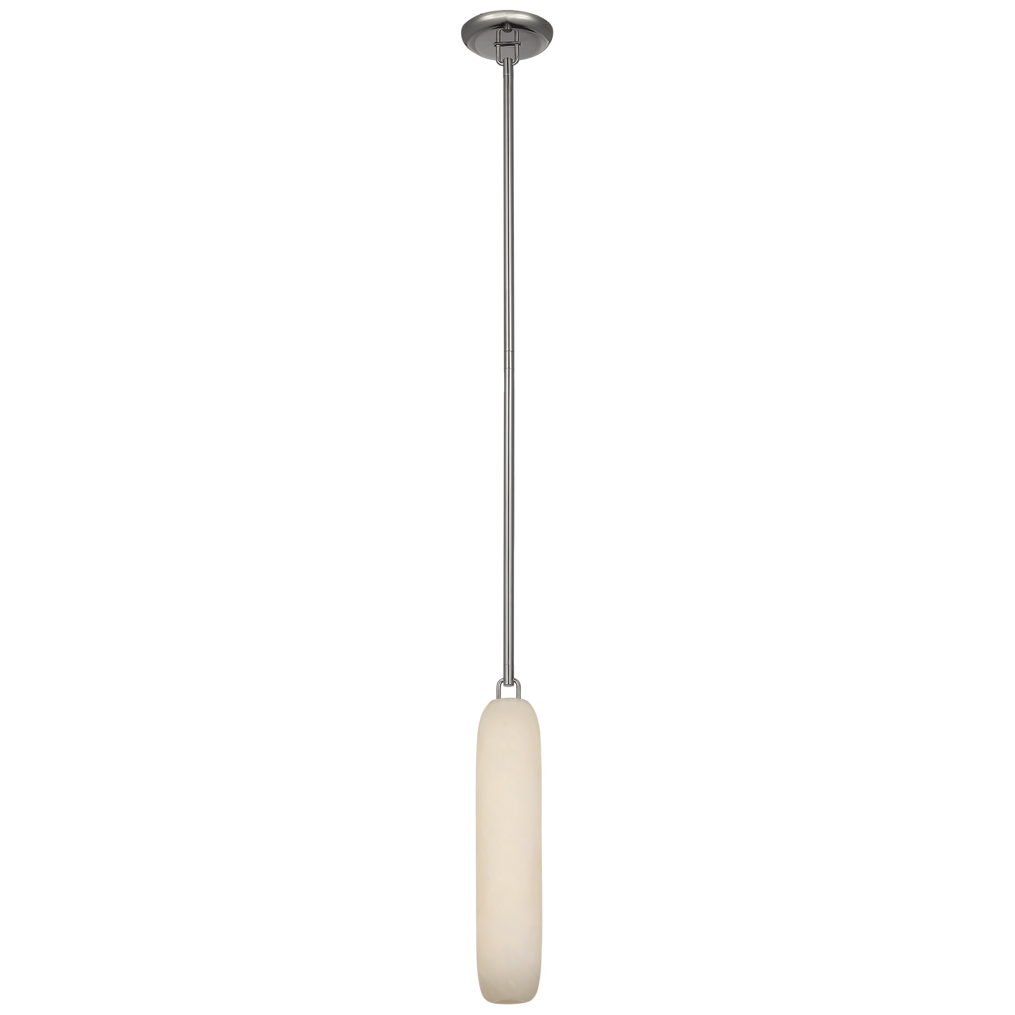 Formosa 17" Single Pendant | Polished Nickel | Alabaster
