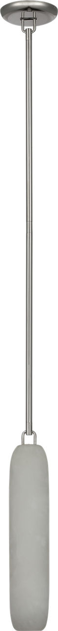 Formosa 17" Single Pendant | Polished Nickel | Alabaster