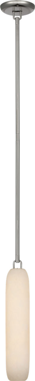 Formosa 17" Single Pendant | Polished Nickel | Alabaster